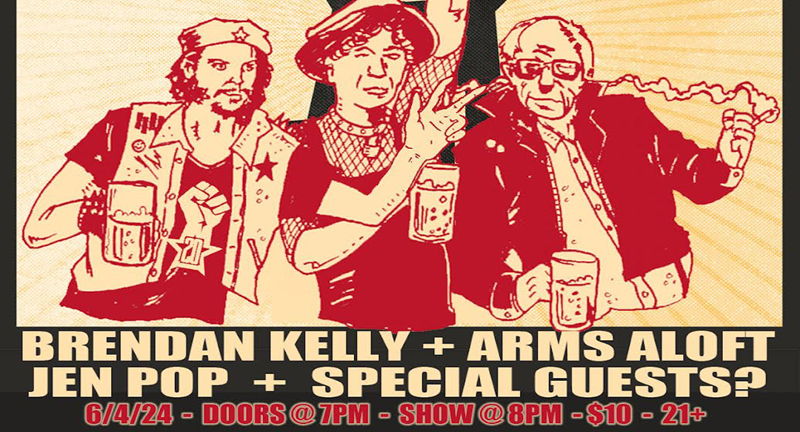 AMG and Red Scare at NIVA with Brendan Kelly of The Lawrence Arms plus Arms Aloft and Jen Pop of The Bombpops plus special guest