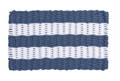 Navy and white striped rope doormat