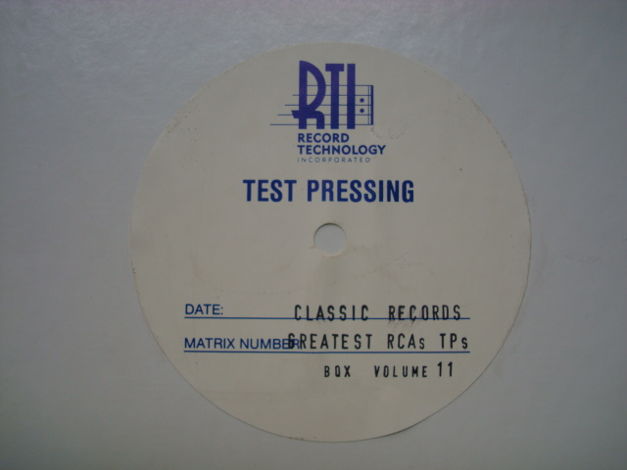 Classic Records  Test Pressings Box Set #11 10 Classica...