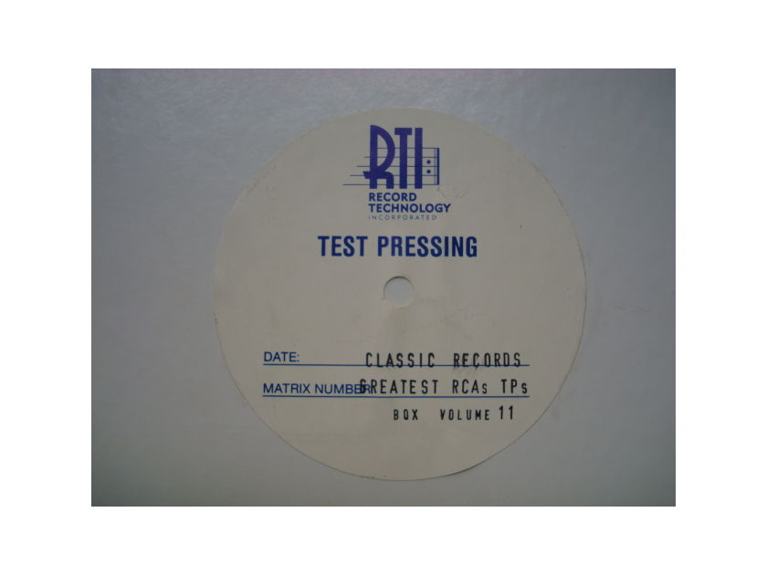 Classic Records  Test Pressings Box Set #11 10 Classical LPs