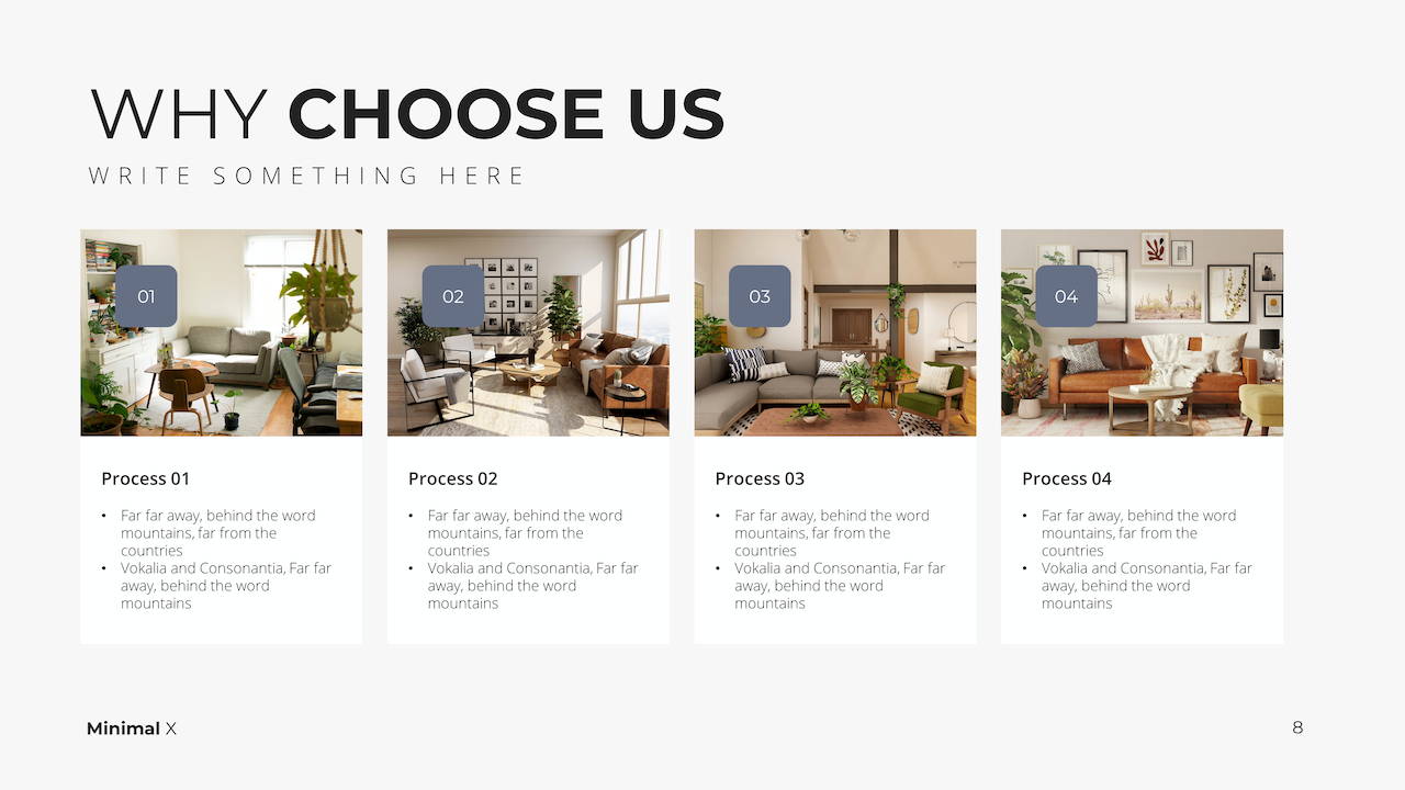 Modern X Presentation Template Real Estate