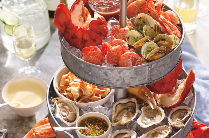 Plateau de fruits de mer canadiens
