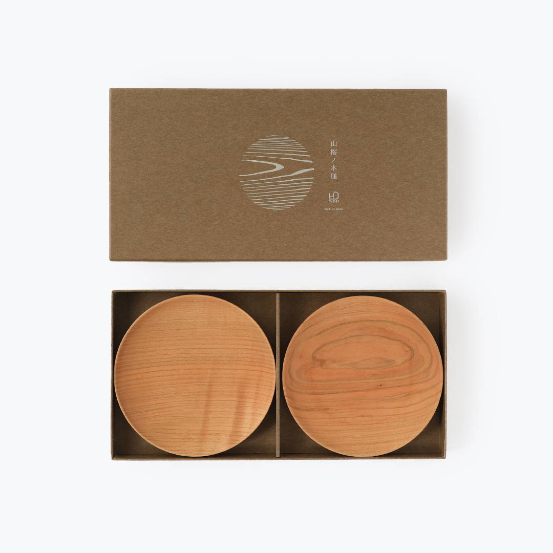 山桜ノ木皿2枚セット(取皿)