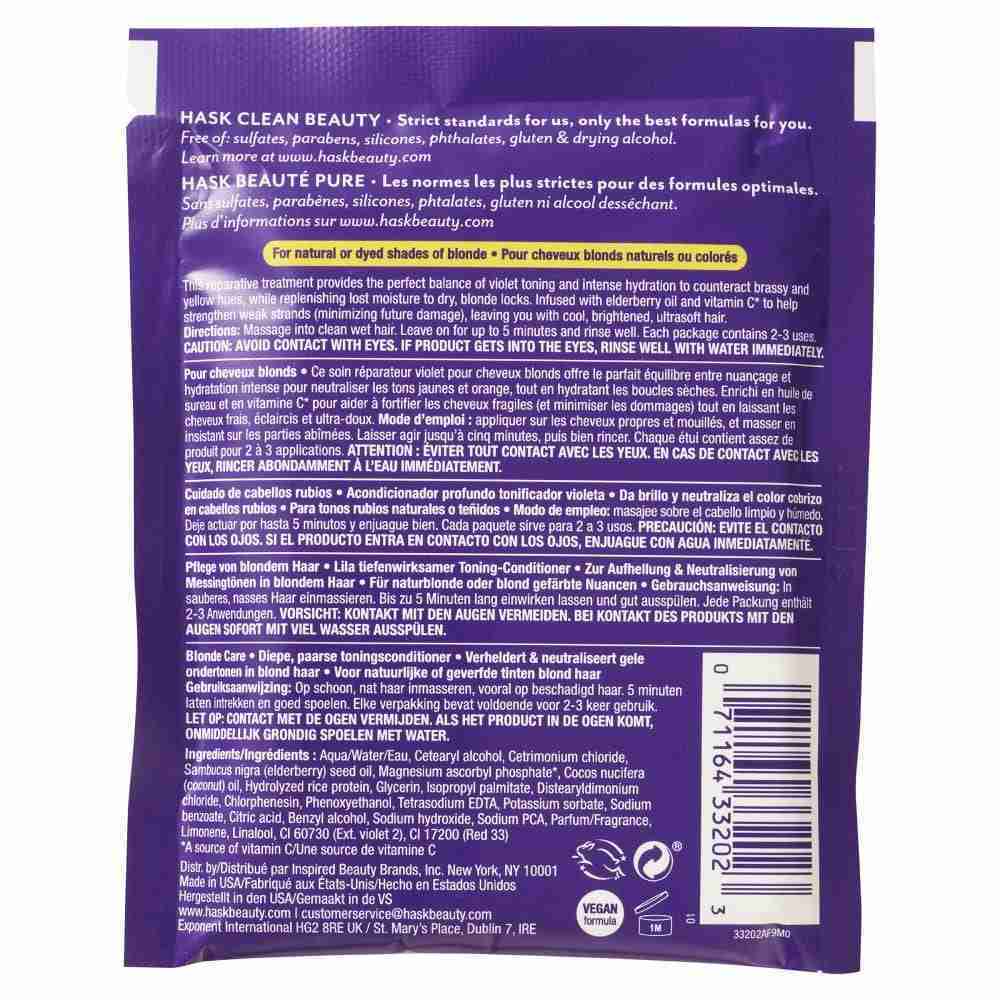 Hask Blonde Care Purple Toning Deep Conditioner 50G - Image 3