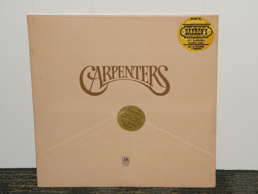 The Carpenters -  A&M 1st Press  Gatefold DIE CUT Cover +KOOL Sticker. STILL SEALED