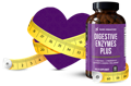 A bottle of the best digestive enzyme supplement containing digestive enzymes for weight loss