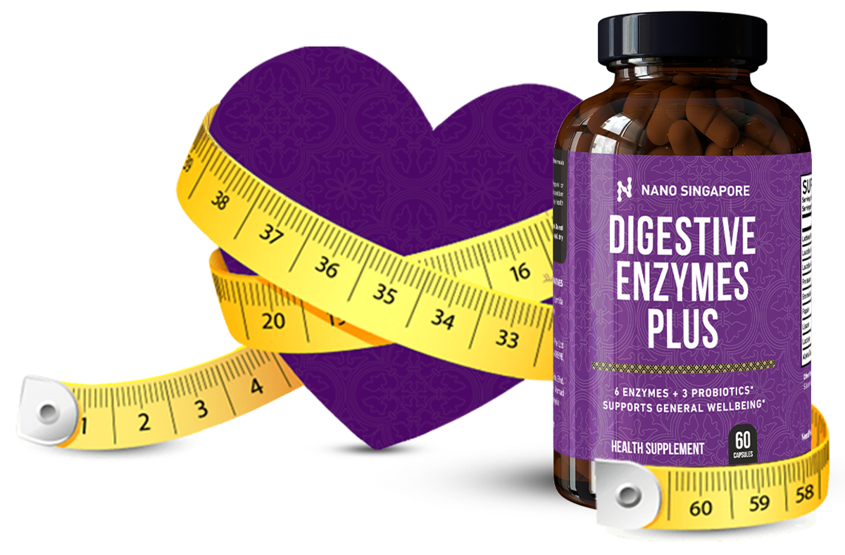 A bottle of the best digestive enzyme supplement containing digestive enzymes for weight loss