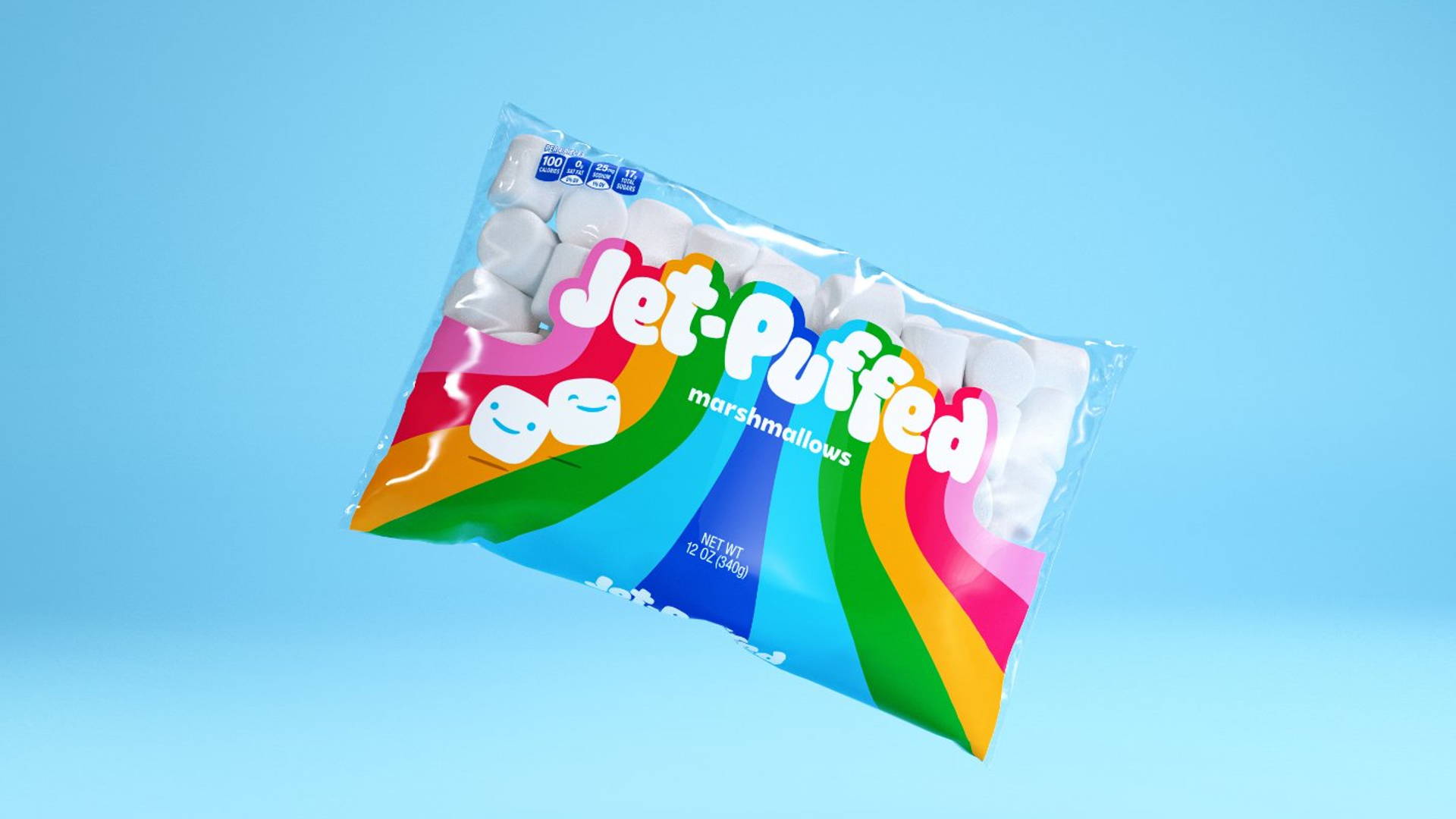 Featured image for JKR Gives Jet-Puffed A Vibrant, Euphoric Refresh Worthy Of The Marshmallow