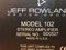 Jeff Rowland 102 Black Stereo amplifier 9/10 4