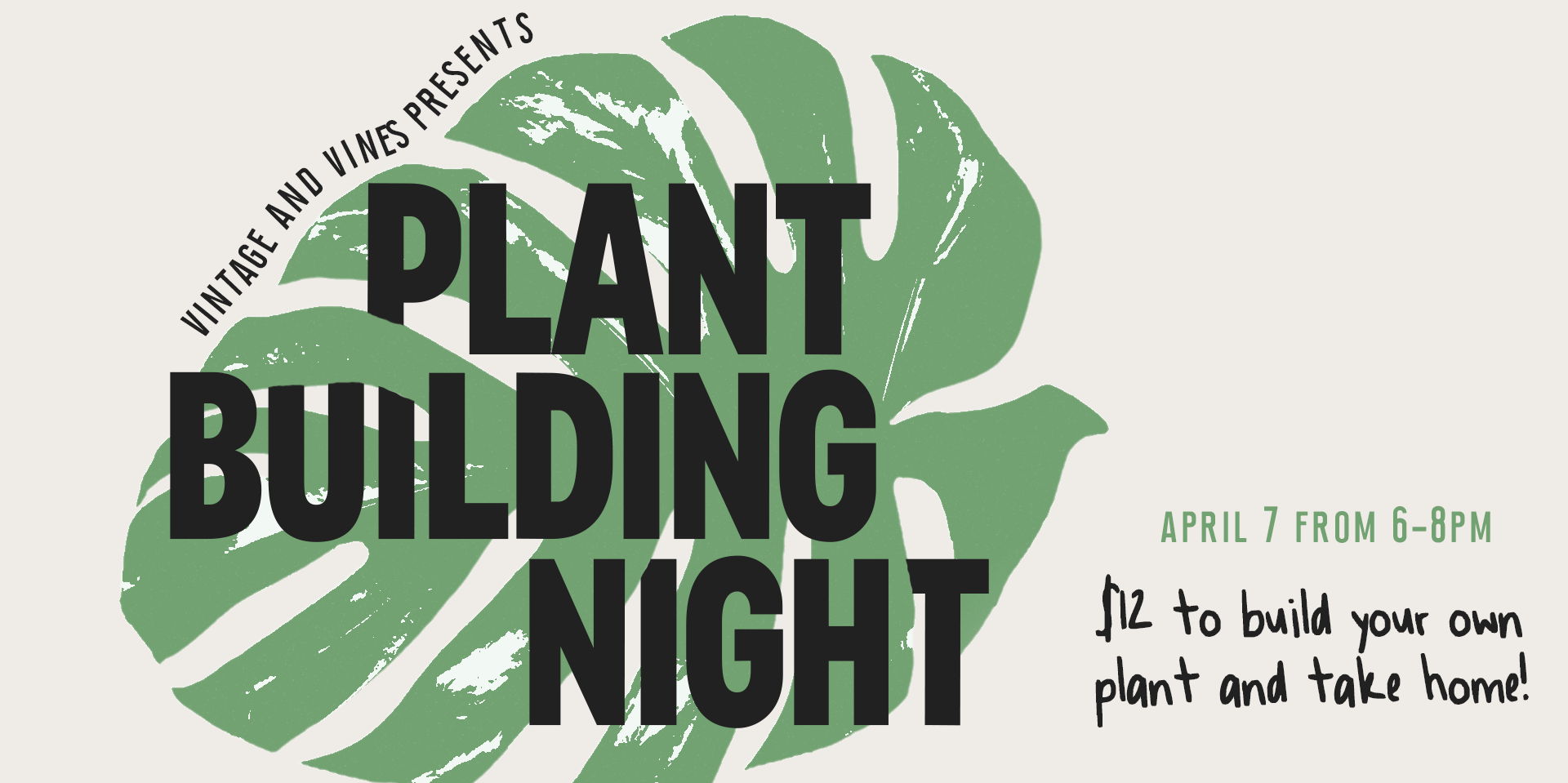 Plant Build Night promotional image