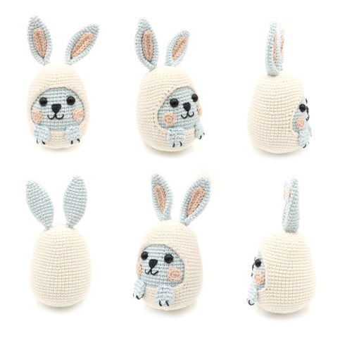 Easter Bunny in Egg, Crochet Pattern, Amigurumi
