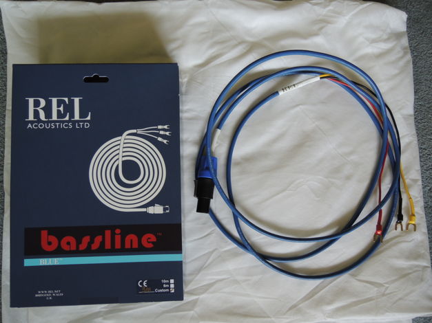 REL Acoustics Bassline Blue Subwoofer Cable 3 meter