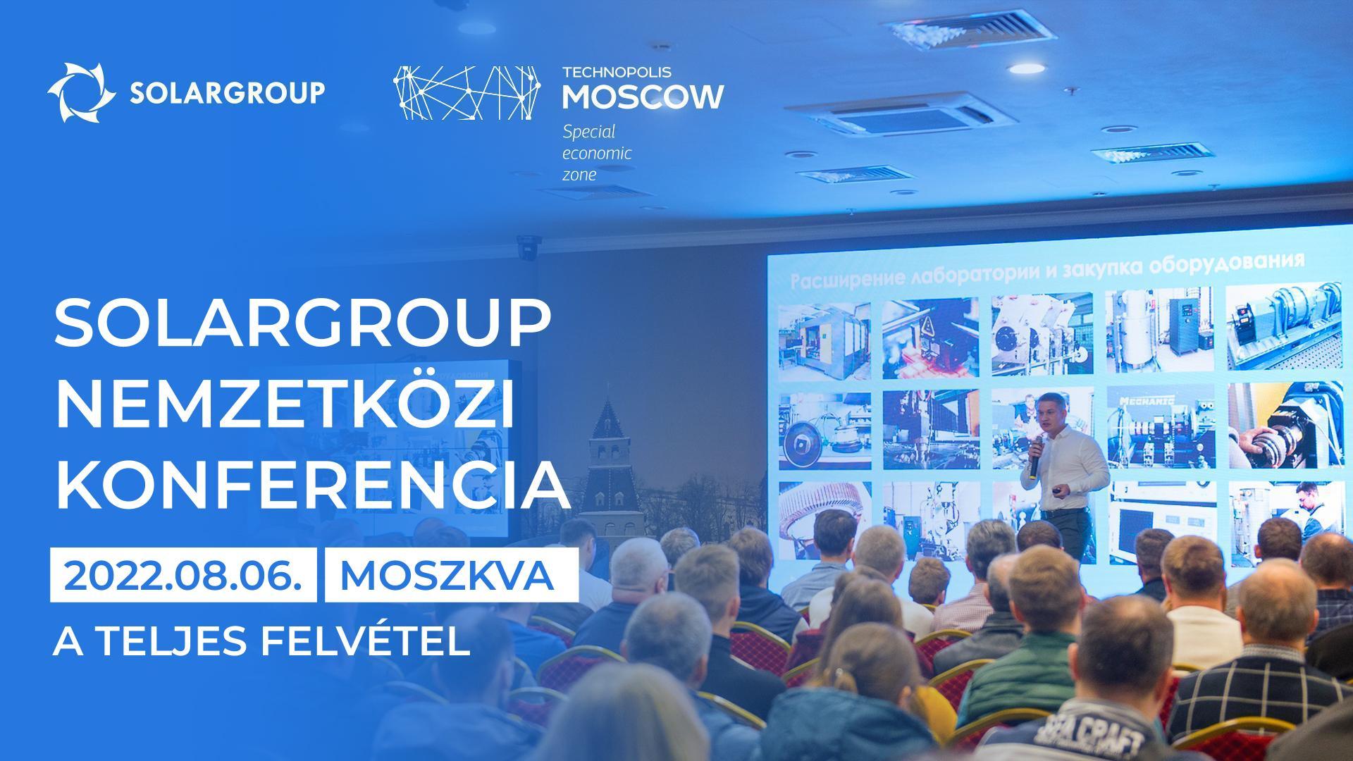 SOLARGROUP konferencia: a közvetítés felvétele