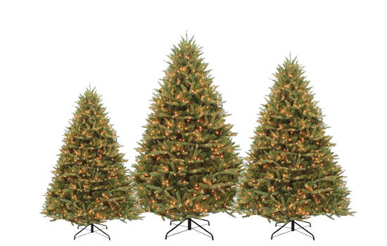 auburn fir realistic prelit artificial Christmas tree