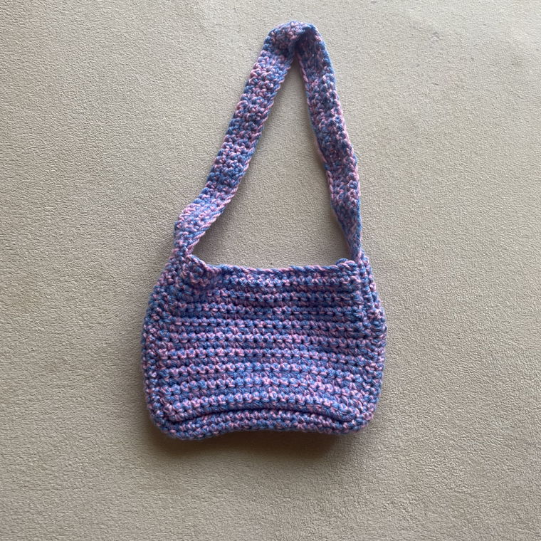 Selfmade crochet crossbody bag