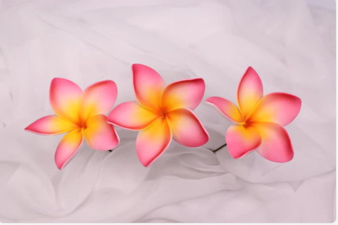 Sunrise Glow Frangipani Real Touch (6 Pack) - Realistic Artificial Flowers - Image 4