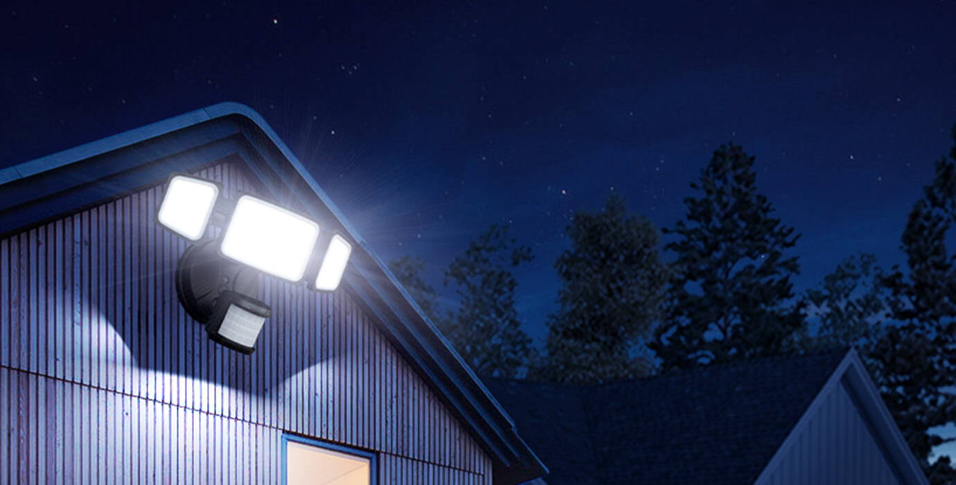 65W 3-in-1 LED Home Security Lights 