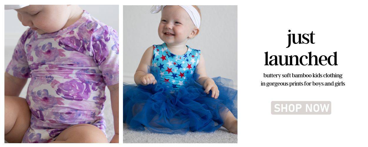 new buttery soft kids clothing made with bamboo for boys and girls