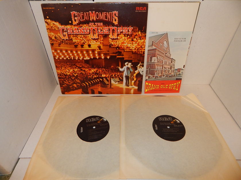 GREAT MONENTS AT THE GRAND OLD OPRY - Chet Atkins Sonny James Dolly Parton Various Country Double LP