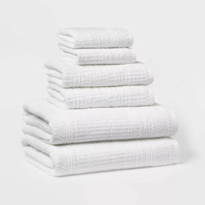 6pc Modern Bath Towels and Washcloths Set - Threshold™