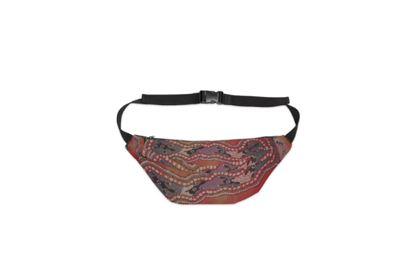 Patterned Polyester Canvas Fanny Pack, Festival Waist Bag