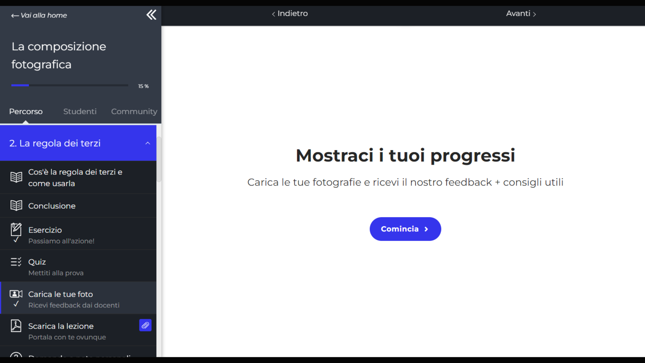 Lezione online posa - Corso di fotografia online - Midnuances