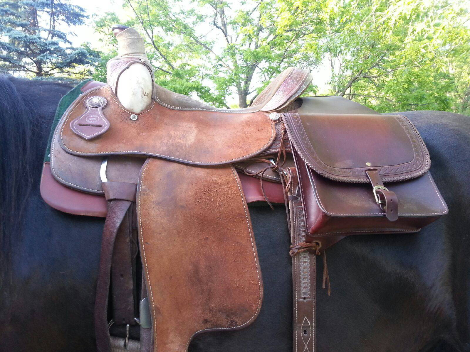 custom horse saddle bags