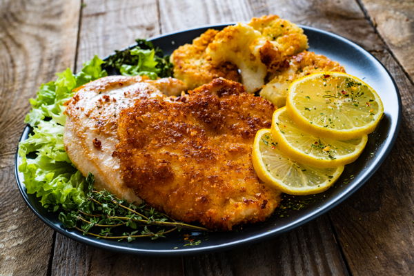 Photo of Parmesan Crusted Pork Chops with Roasted Cauliflower (KETO)