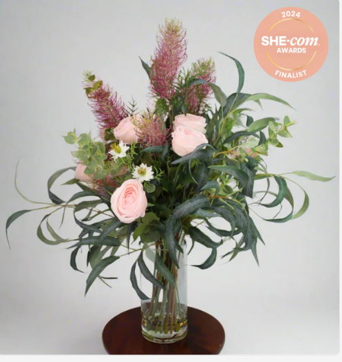 Large Native Arrangement in Pinks, Set in Water - Realistic Artificial Flowers
