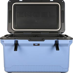 ENGEL 60 QT Ultra-Light Injection Molded Cooler - Ice Chest Keeps Ice up to 7 Days - Large Cooler Includes Wire Basket, Divider and Built-in Bottle Opener