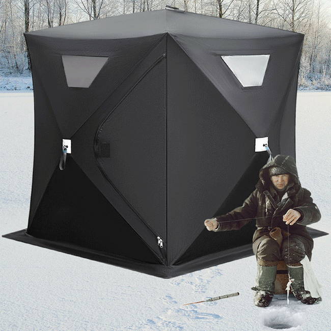 Portable Heavy Duty Pop Up Ice Fishing Shelter Shanty