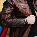 Destressed Leather Jacket