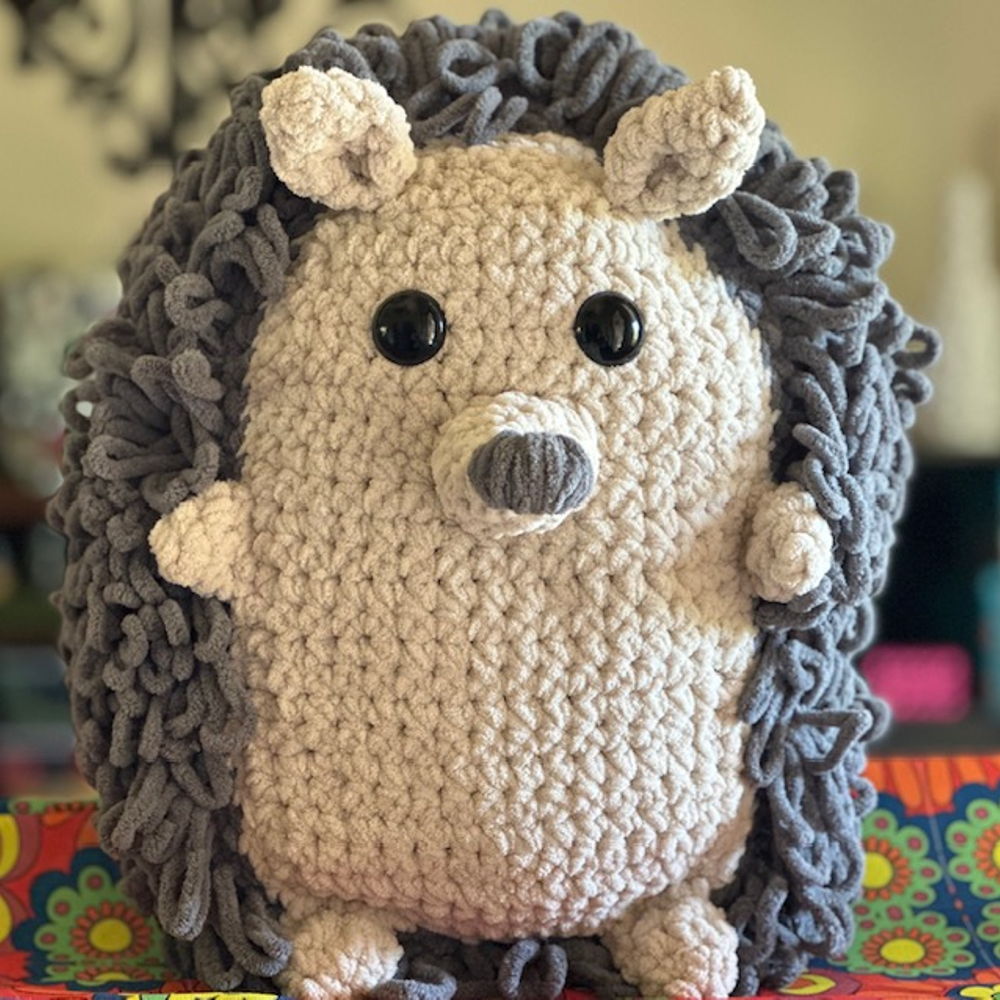 Giant Crochet Hedgehog Amigurumi Toy Pattern