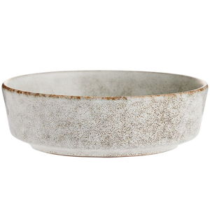 Vita Ivory And Brown Reactive Glaze Bowl - World Market