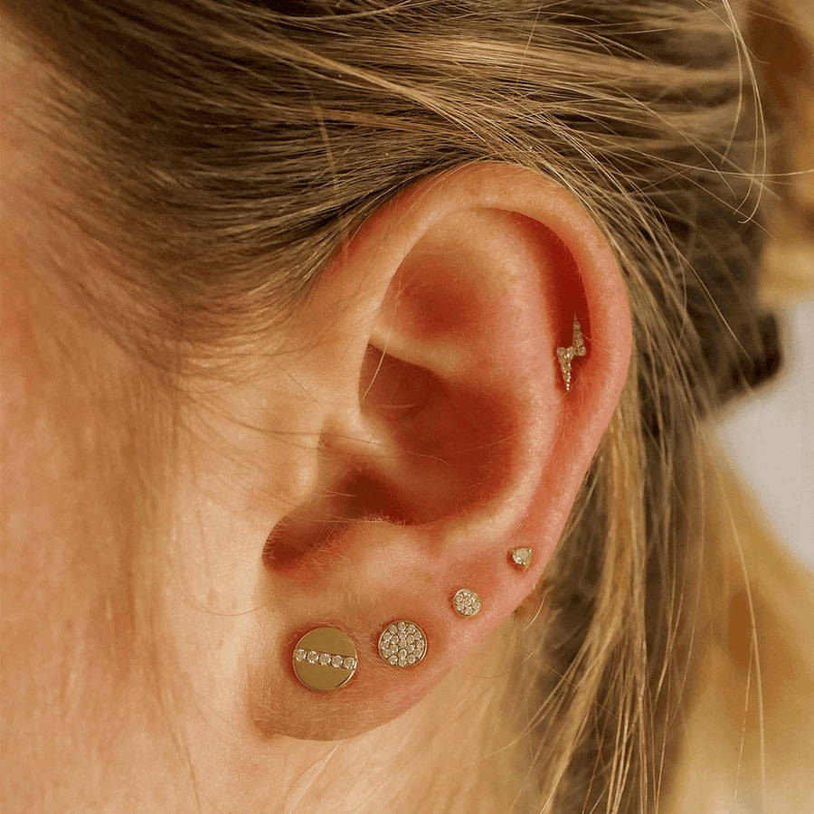 Ear Stack Created With Classic Studs