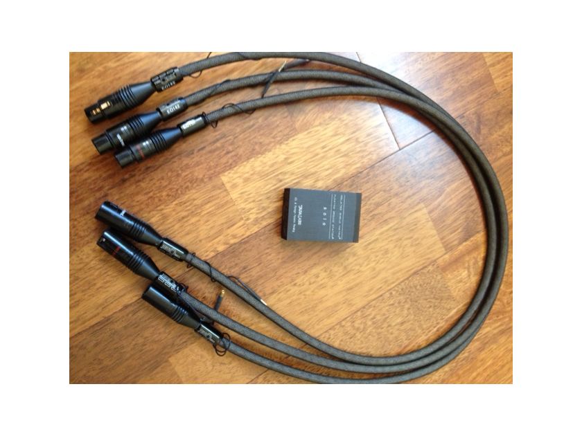 Tara Labs  The One  (One pair plus one extra)  With ISM  3 CABLES 1 meter XLR