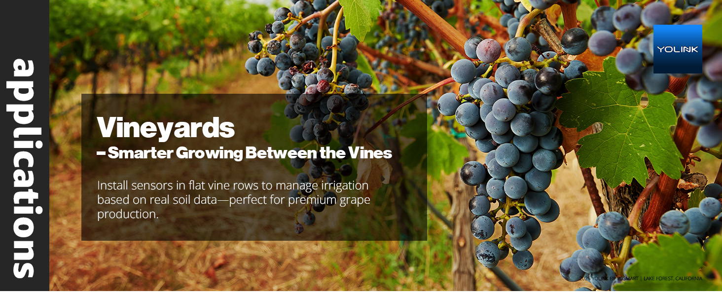 Solar soil detector application for vineyards.