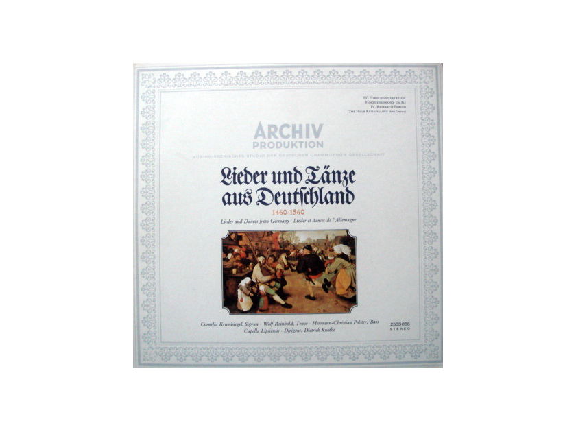Archiv /KNOTHE, - Lieder and Dances from Germnay, MINT!
