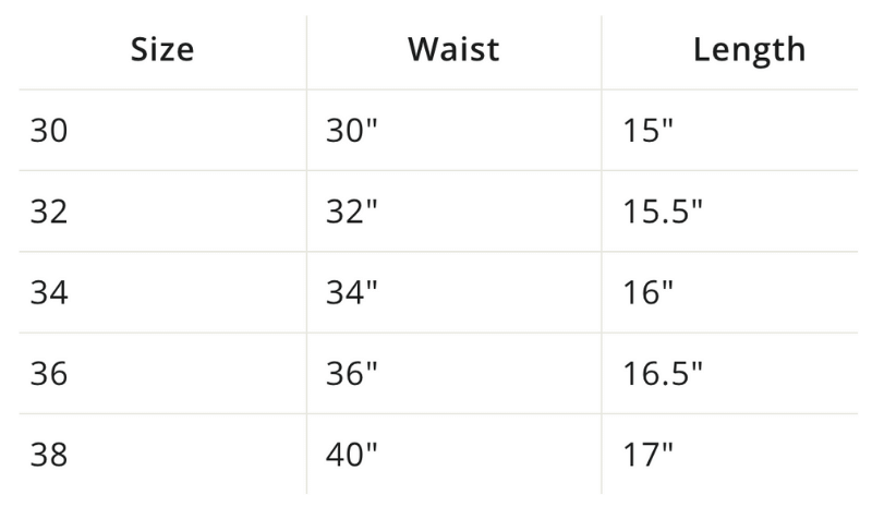 sizing chart 