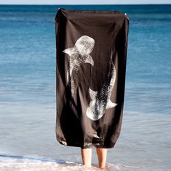 Yin Yang Whale Sharks - Beach Towel