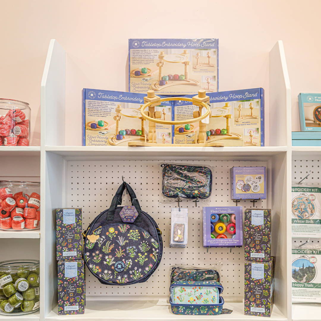 explore hand embroidery and other slow stitching techniques in the stitchery shop in hamilton mo