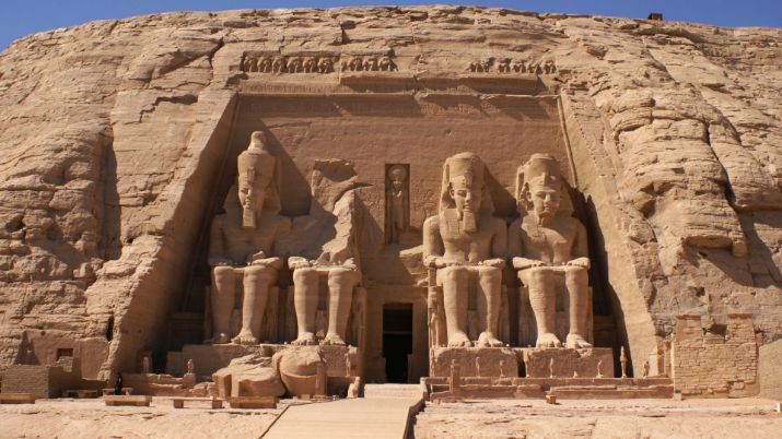 Abu Simbel is a complex of two temples located in southern Egypt, near the border with Sudan