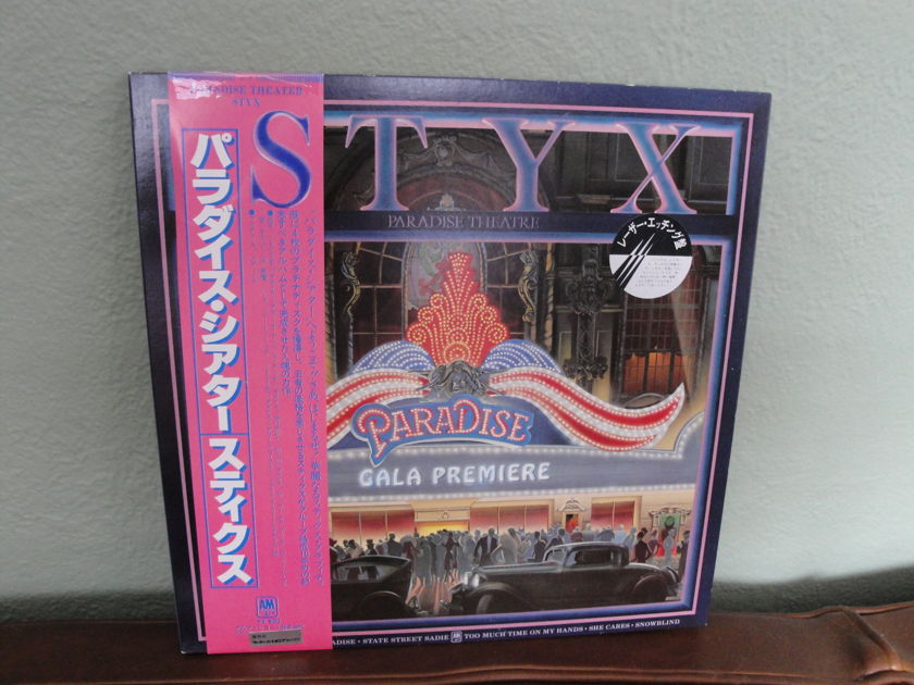 Styx Paradise Theater - Japanese Import A&M W/OBI Vinyl LP