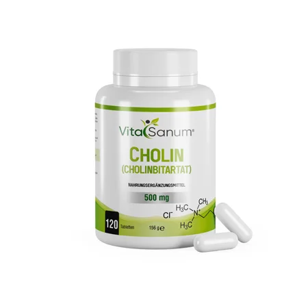 Cholin - CHOLINBITARTAT - 500mg 120 Tabletten