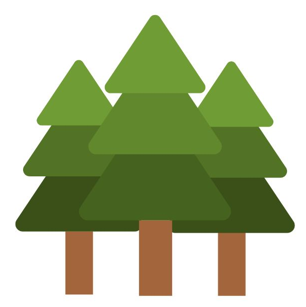 Illustration of 3 trees