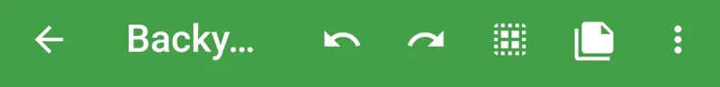 Screenshot of the undo and redo buttons