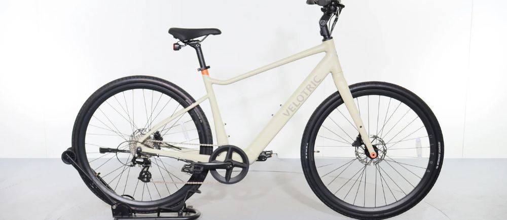 Velotric T1 ST Plus on a stand