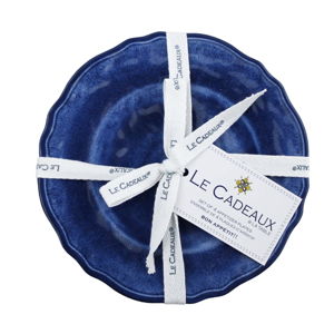Campania Blue Appetizer Plates Set of 4
