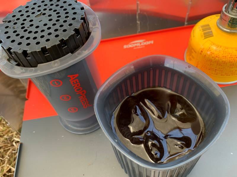 エアロプレスで作ったアイスコーヒー