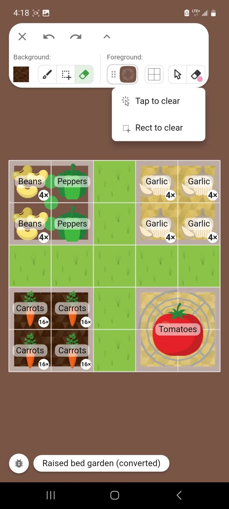 Remove a Foreground Item